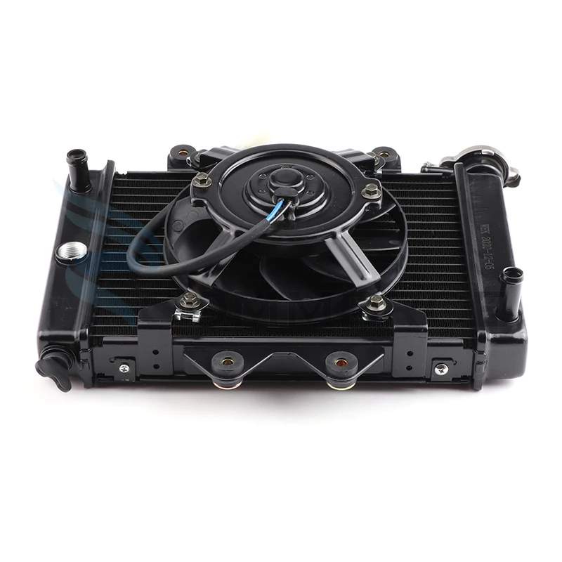Water Tank Radiator Water Cooler Cooling Kits With 12V Fan For 150Cc 200Cc 250Cc Atv Utv 4X4 Quad Dirt Bike Buggy Accessories