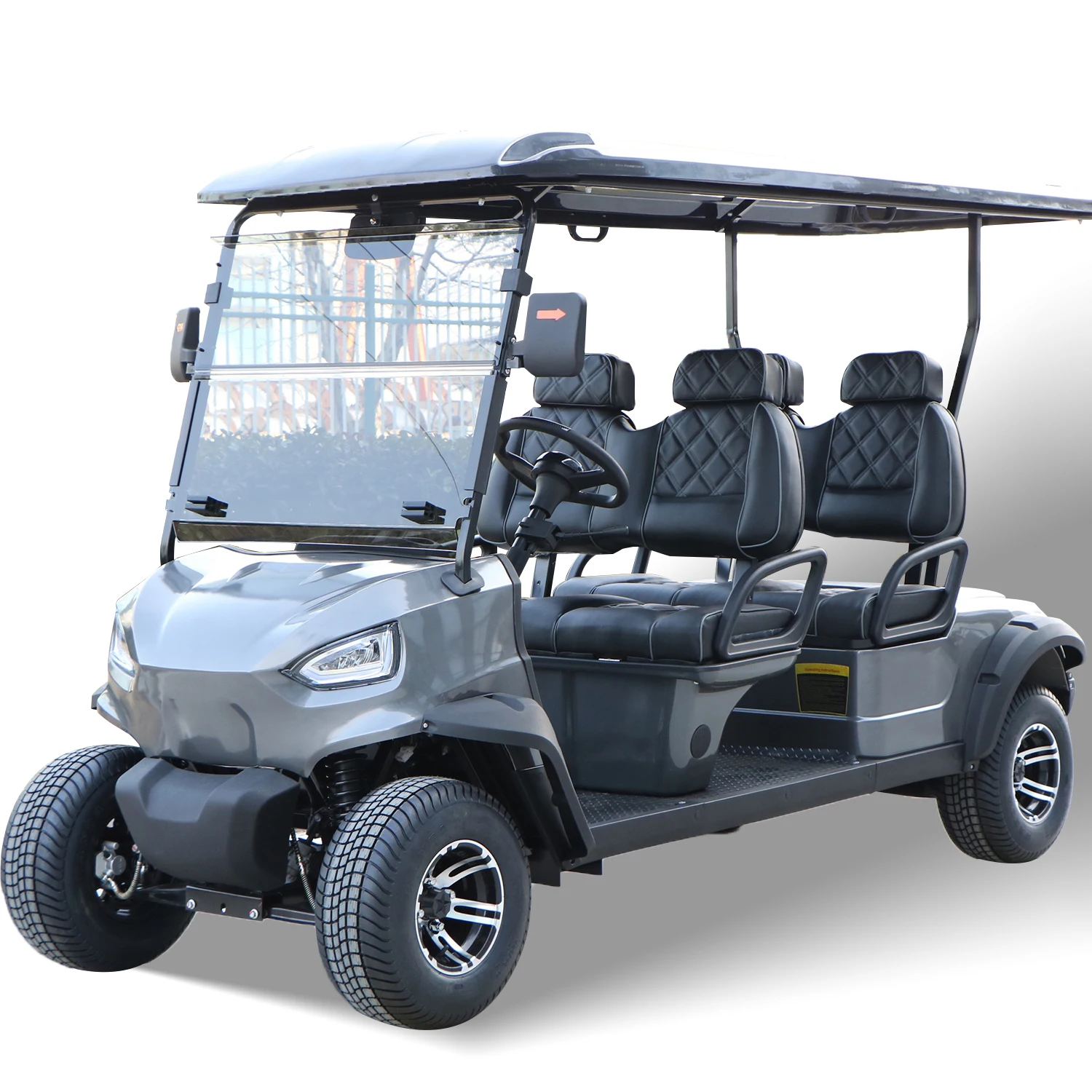 Carrello Da Golf Elettrico Personalizzato 4X4 6 Posti Dune Buggy Con Utility Box Schermo Led Musica/Carrelli Da Golf Elettrici
