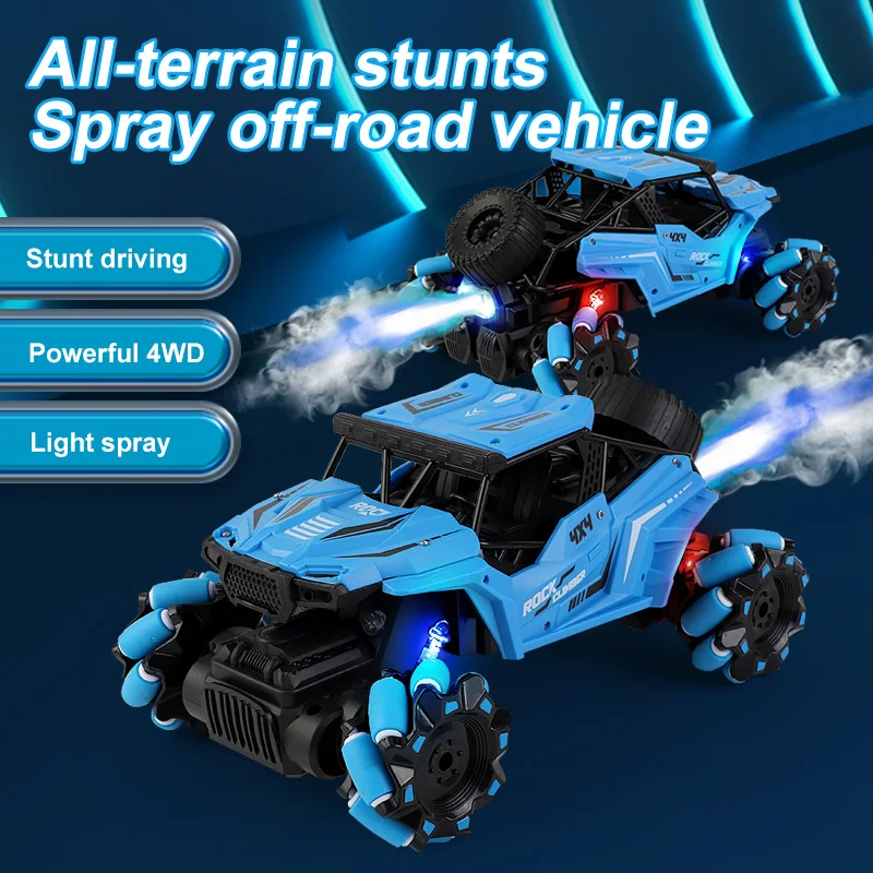 Il Nuovo 4Wd High Speed Drift 4X4 Off Road Remote Control Cart Upgrade Boy Child Toy Gesture Radio Control Spray Racing Car Gift
