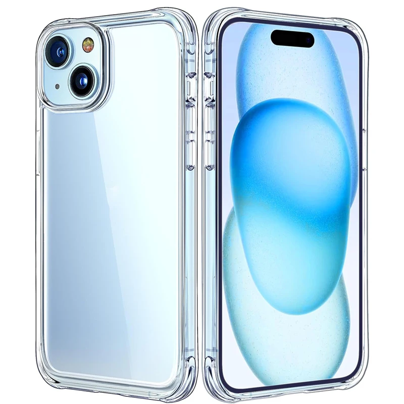 Custodia Trasparente Per Telefono Per Iphone Serie 15 15Pro Max 15Plus 15Pro Tpu Cover Trasparente Antiurto Anti-Ingiallimento Per Iphone 15
