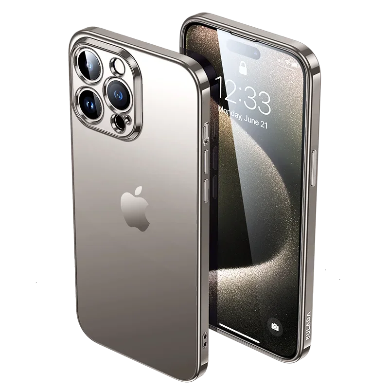 Per Iphone 15 Pro Max Iphone 15 Plus Macchina Per Placcatura A Colori Originale Custodia Opaca Protezione Dell'Obiettivo Non Ingiallente Cover Posteri
