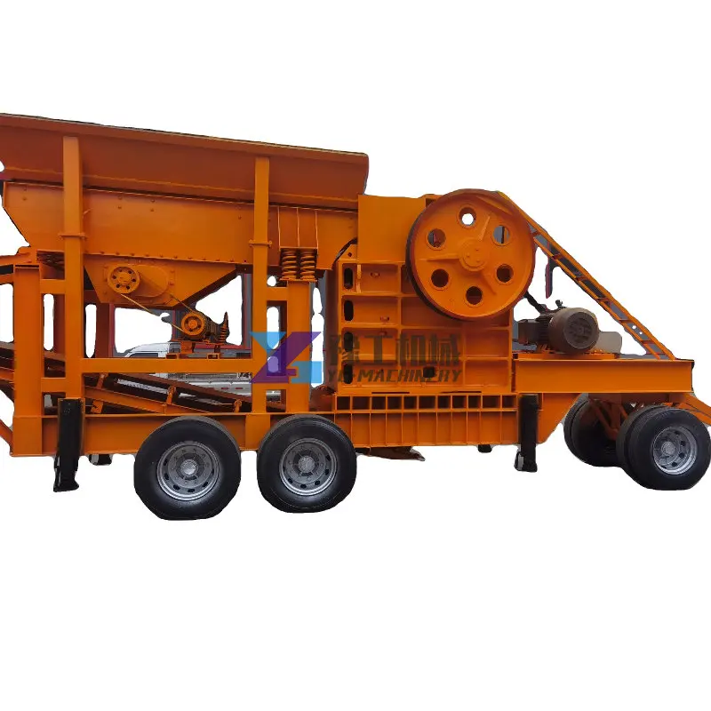 200Tph Capacità Di Estrazione Mineraria Cava Granito Basalto Calcare Ghiaia Frantumazione Macchina Prezzo Primario Calcestruzzo Roccia Mobile Frantoio
