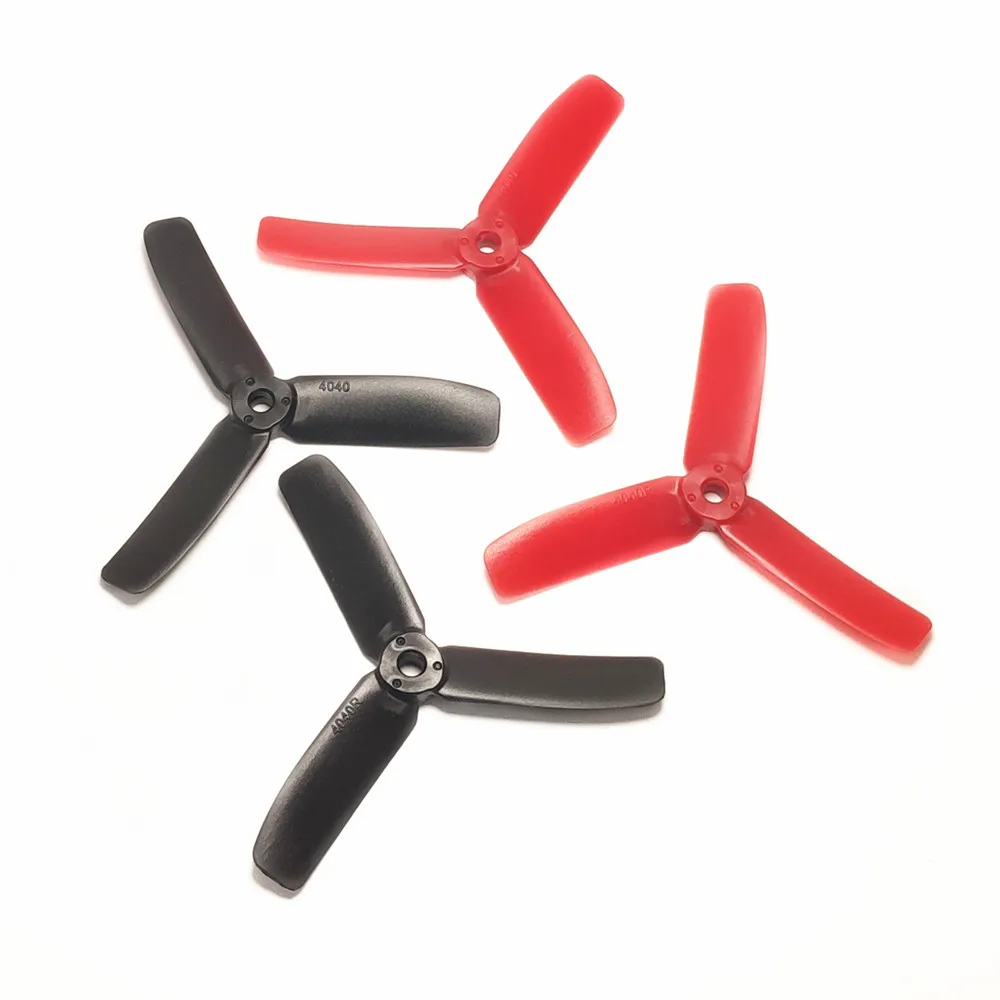 2 Coppie 4040 Elica A 3 Pale Bullnose Per Rc Diy Cinewhoop Fpv Drone Quadcopter Multi-Rotore Parti Di Aeromobili