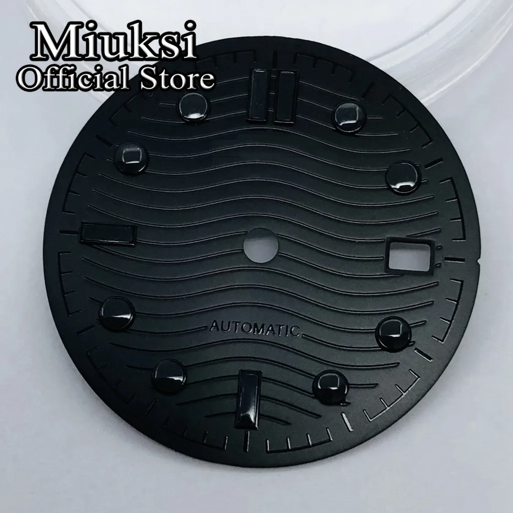 Miuksi 31Mm Quadrante Nero Adatto Movimento Nh35