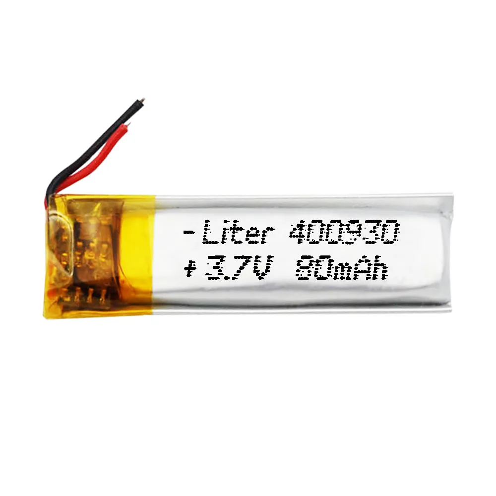 Batteria 400930 Lipo 3.7V 80Mah 0.296Wh 1S 5C Liter Energy Battery Per Elettronica Ricaricabile Telefono Portatile Video Mp3 Mp4 Led Light Gps-Non Ada