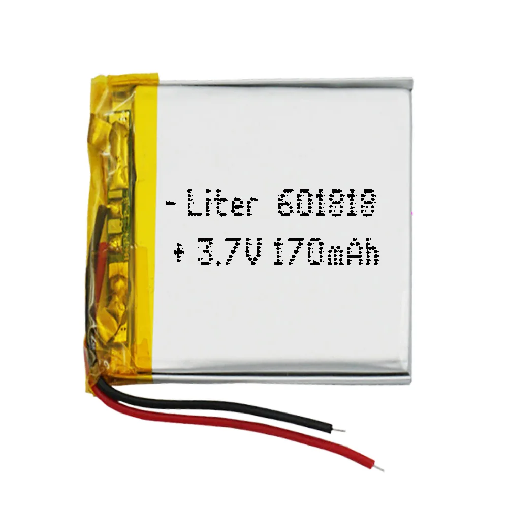 Batteria 601818 Lipo 3.7V 170Mah 0.629Wh 1S 5C Liter Energy Battery Per Elettronica Ricaricabile Telefono Portatile Video Mp3 Mp4 Led Light Gps-Non Ad