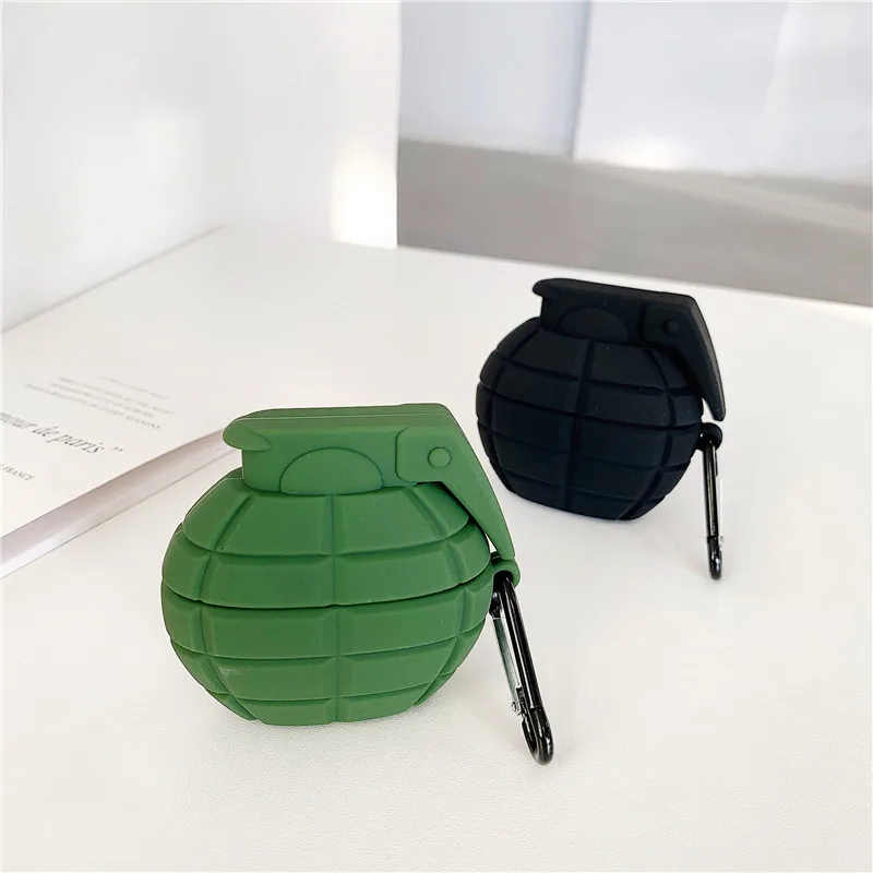 Per Airpods Pro 3D Simulazione Cool Military Army Bomb Earpods Custodia Per Apple Airpods 1 2 3 Wireless Auricolare Cover Box Regalo Uomo