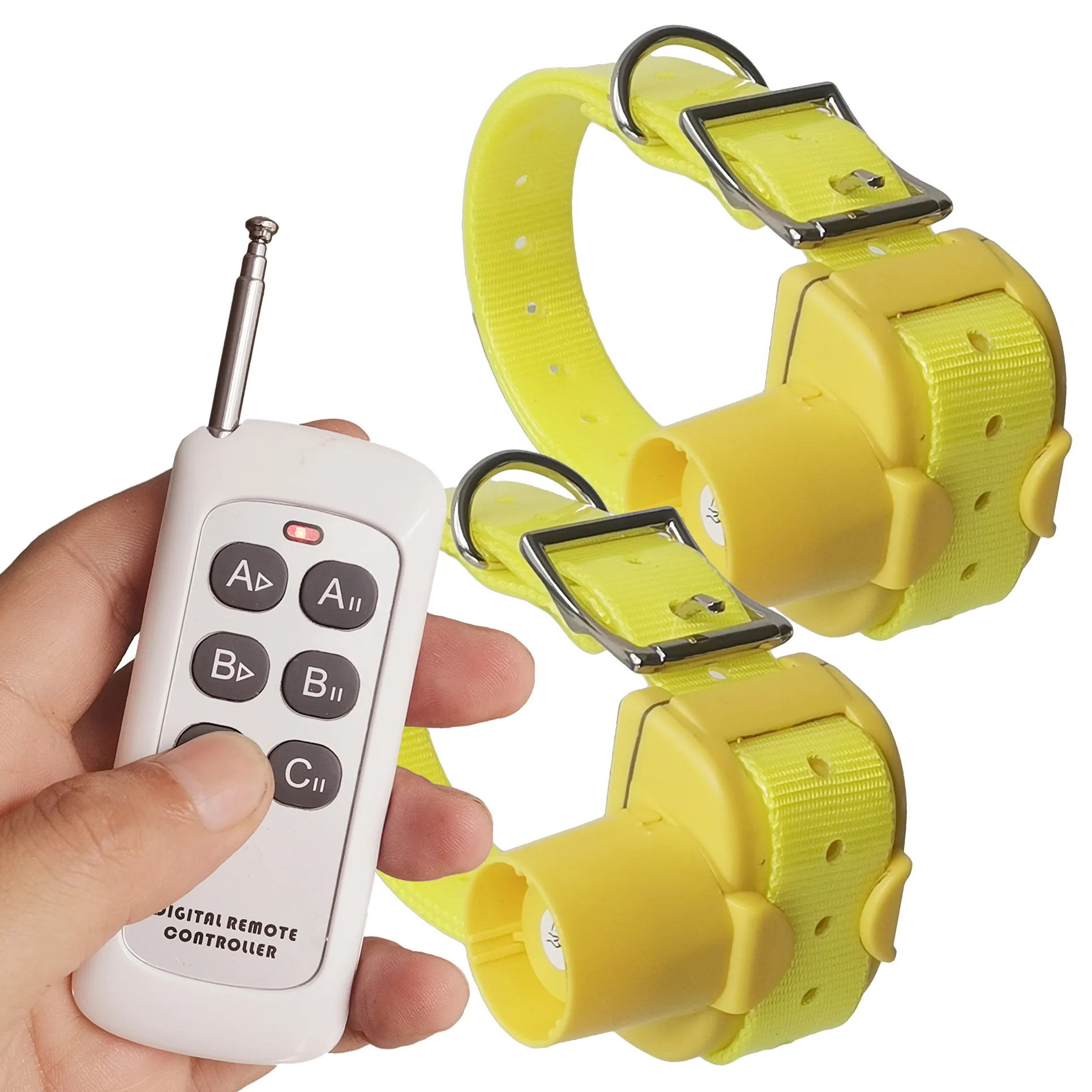 Per 2 Cani Collare Beeper Con Telecomando Per Addestramento Del Cane All'Interno Di Collari Di Localizzazione Ricaricabili