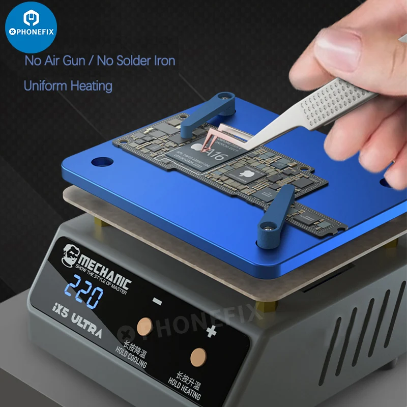 Piattaforma Preriscaldamento Termostatico Meccanico Ix5 Aggiornato Per Iphone X-15 Piattaforma Saldatura Pcb Scheda Madre Riscaldamento Strati Stazion