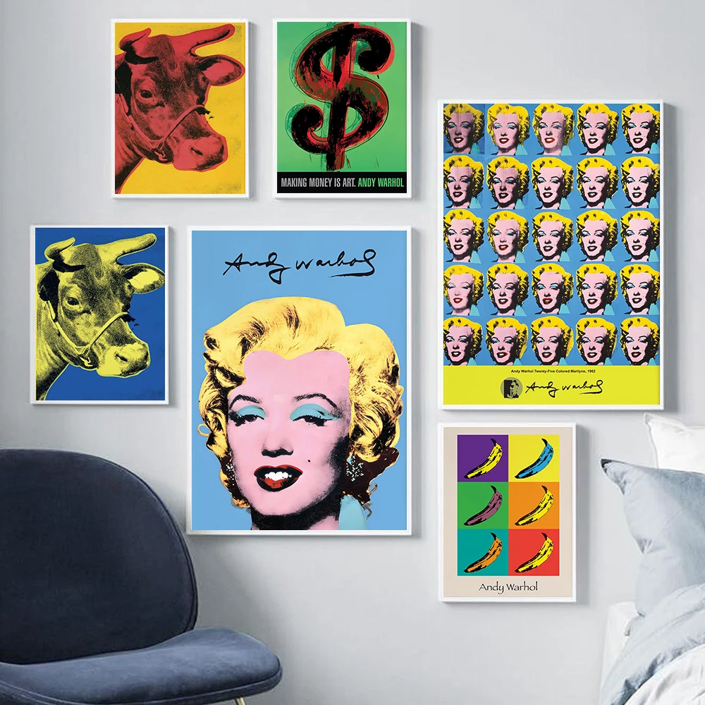 Dipinti Colorati Marilyn Monroe Stampa Su Tela Famoso Andy Warhol Pop Poster Wall Art Picture For Living Room Home Decor