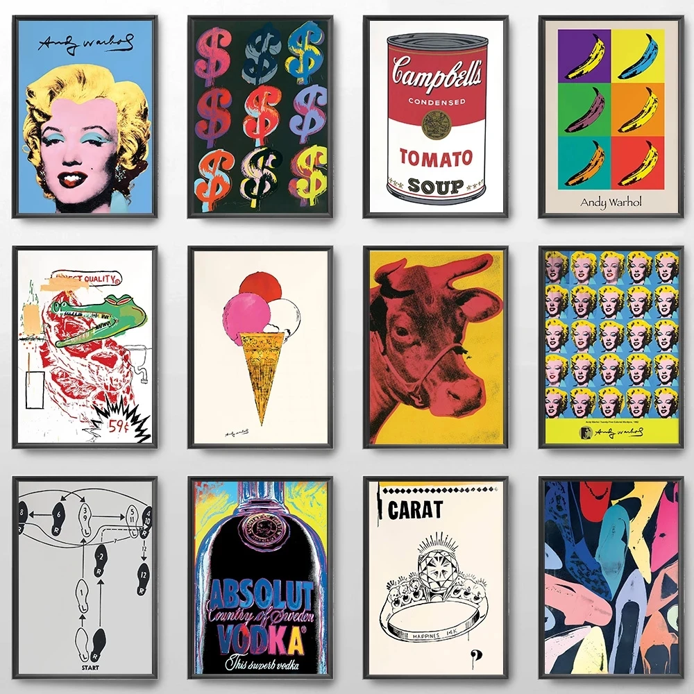 Opere Del Famoso Artista Andy Warhol Poster Marilyn Monroe Canvas Painting Poster Stampa Moderna Pittura Decorativa Di Arte