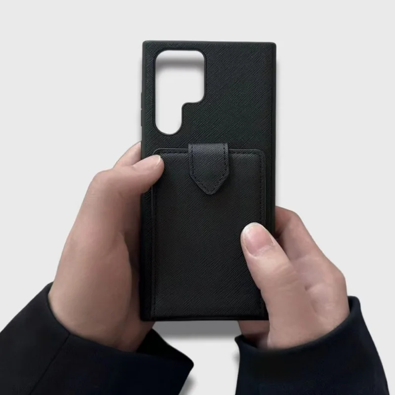 Custodia Per Telefono Multi-Card In Pelle Saffiano Di Lusso Per Samsung Galaxy S23Ultra S23Plus S23 S22 S22Ultra S22Ultra S21Ultra S21Plus & B