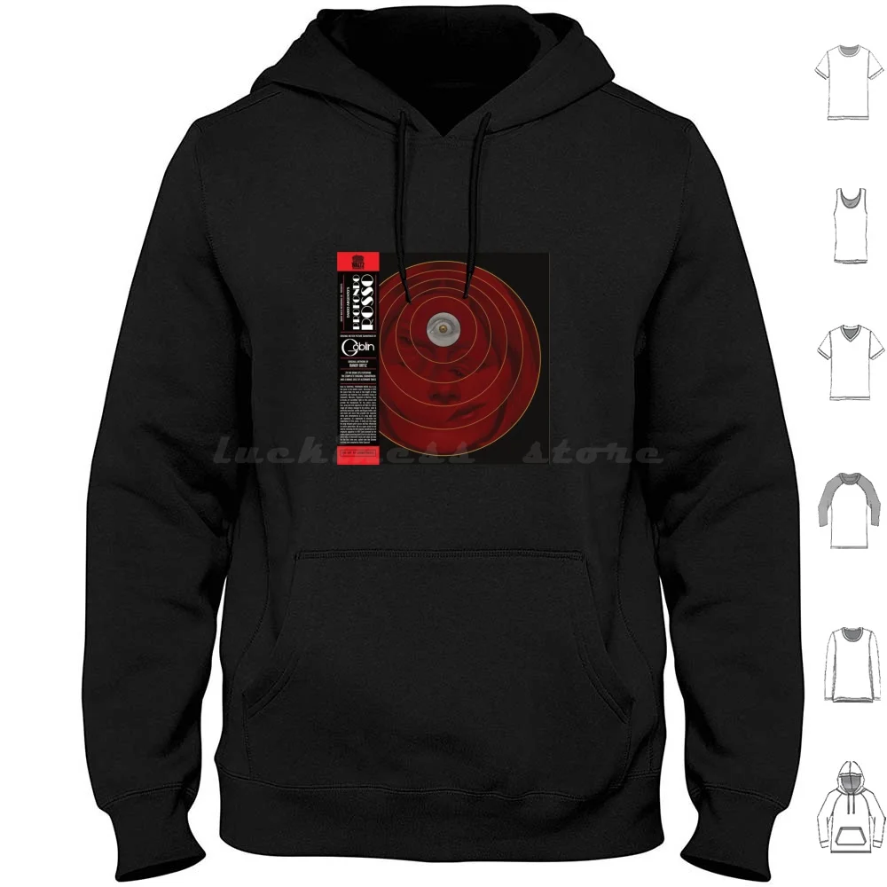 Profondo Rosso Aka Deep Red (Colonna Sonora Originale) Felpe Con Cappuccio Manica Lunga Deep Red Horror Bava Dario Argento Lamberto