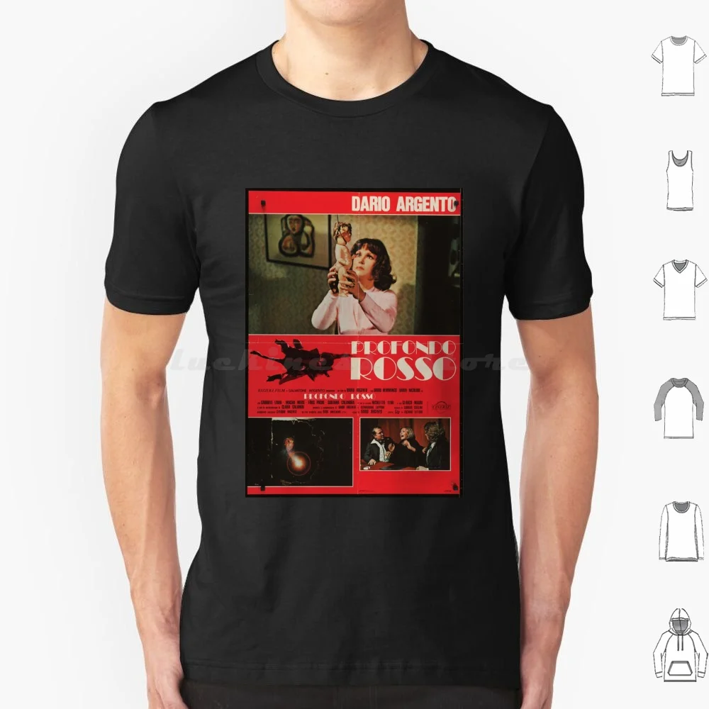 Profondo Rosso Aka Deep Red T Shirt 6Xl Cotton Cool Tee Deep Red Horror Bava Dario Argento Lamberto Bava Giallo Demon Italian