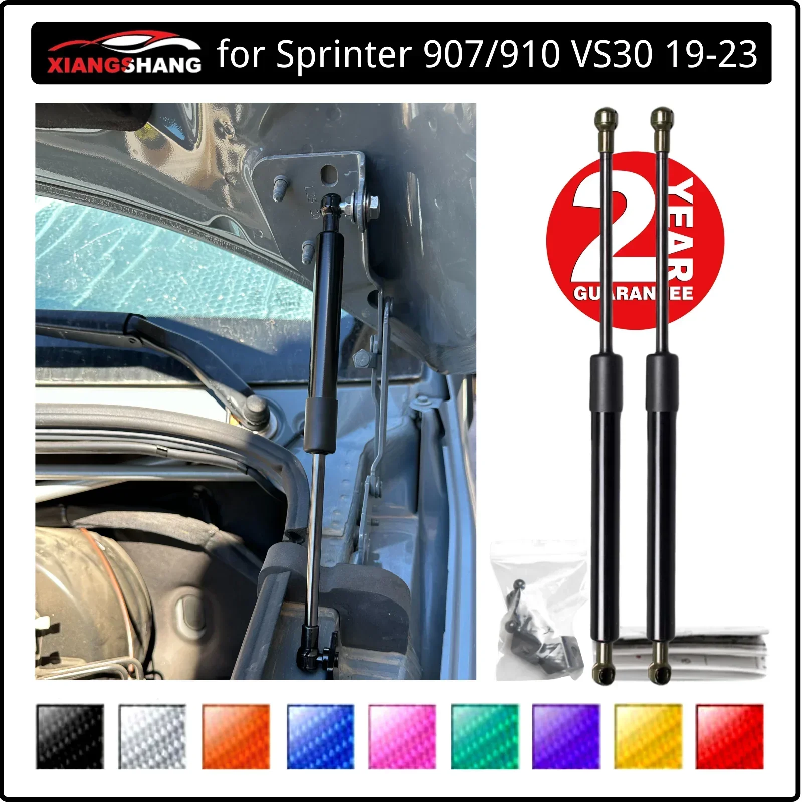 Ammortizzatore Del Cofano Per Mercedes-Benz Sprinter (907/910) Vs30 3Rd 2019-2023 Supporto Di Sollevamento Del Puntone Del Gas Modifica Del Cofano Ant