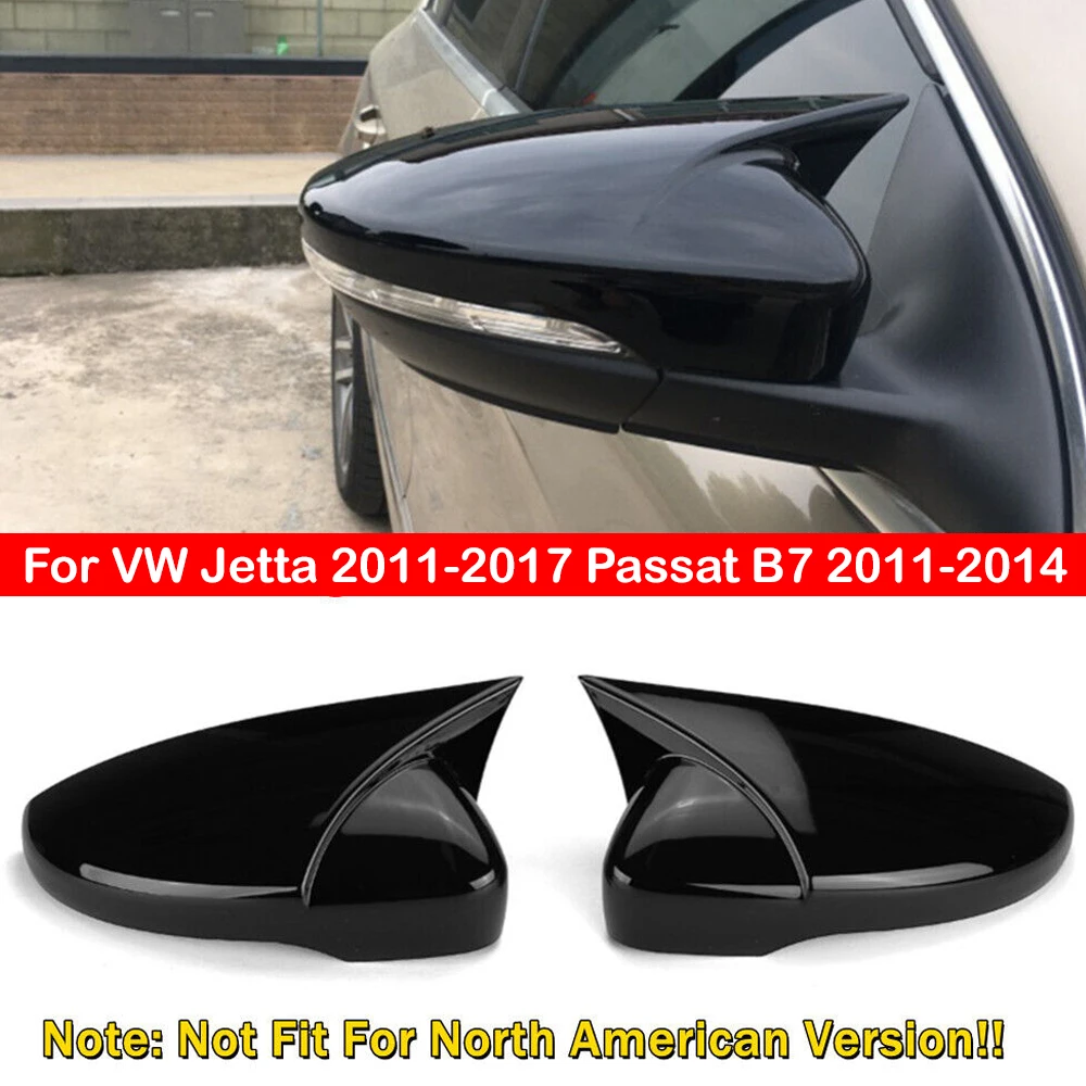 Per Volkswagen Vw Jetta 2011-2017 Passat B7 2011-2014 Car Retrovisore Side Mirror Cover Sticker Wing Cap Esterno Door Case Trim