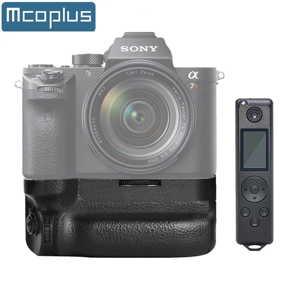 Mcoplus Bg-A7Riv Pro Impugnatura Verticale Della Batteria Con Telecomando Lcd 2.4G Per Fotocamere Sony A7Riv A9Ii A7Iv A7Sii A1 As Vg-C4Em