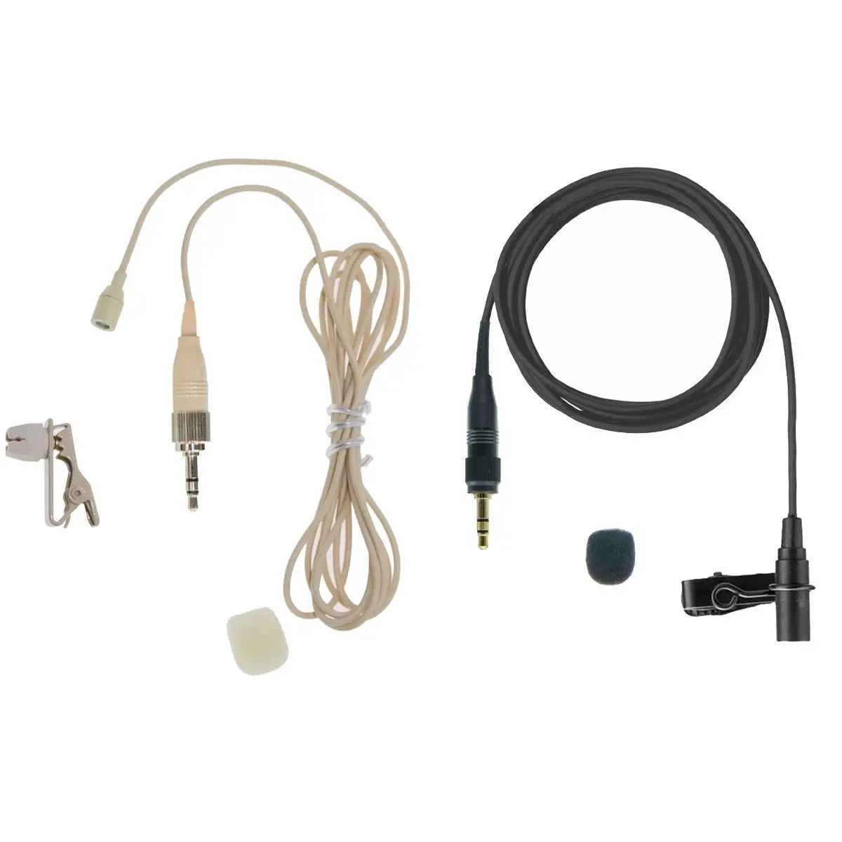 Microfono Professionale Con Risvolto A Clip Per Sony Utx Uwp V1 D11 D21 B40 B2 Bodypack Sistema Wireless Beige Nero 2 Colori Opzione