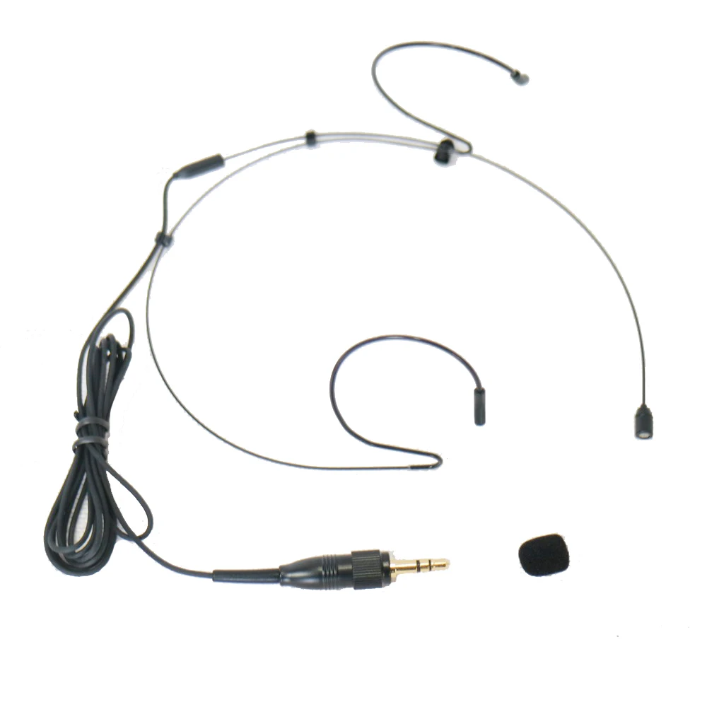Hmv77 Doppio Auricolare O Microfono Auricolare Con Gancio Per L'Orecchio Singolo Per Sony Uwp Utx Wireless V1 D11 B2 B40 D21 Ecc. Sistema Beltpack