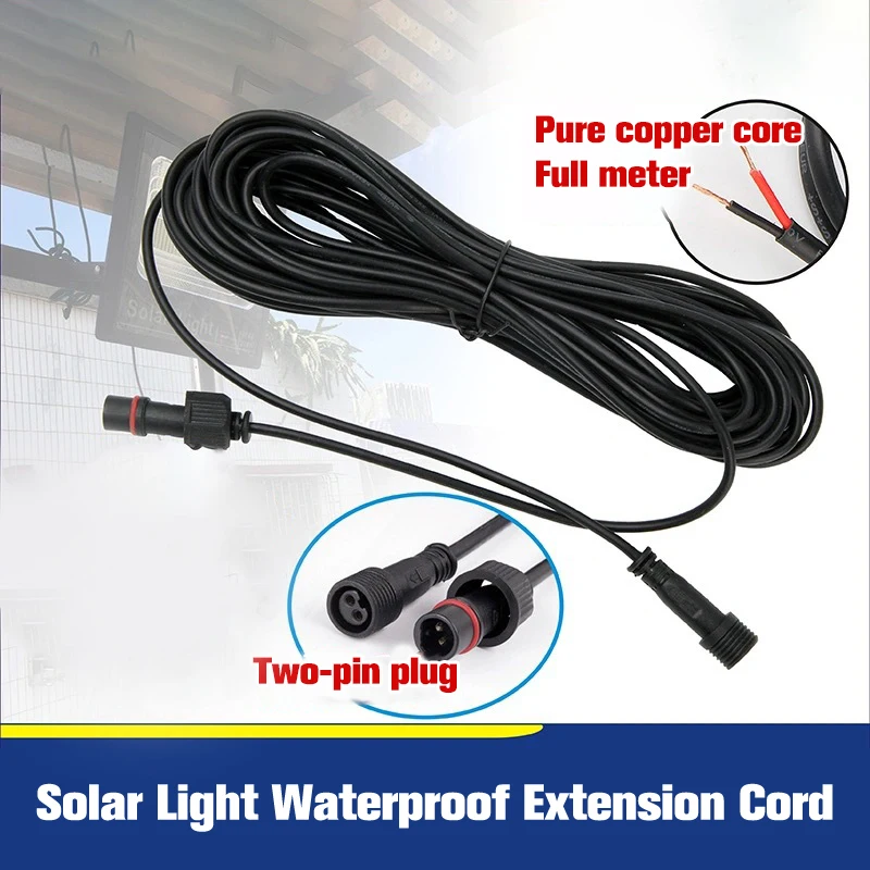 5M Solar Flood Lamp Solar Street Lamp Extension Line Led Solar Light Speciale Per Proiettori Da Esterno E Lampioni