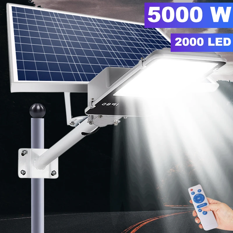 5000W Split Solar Street Light Impermeabile Led Solar Light Backyard Street Lamps Security Flood Lighting Lampada Da Parete