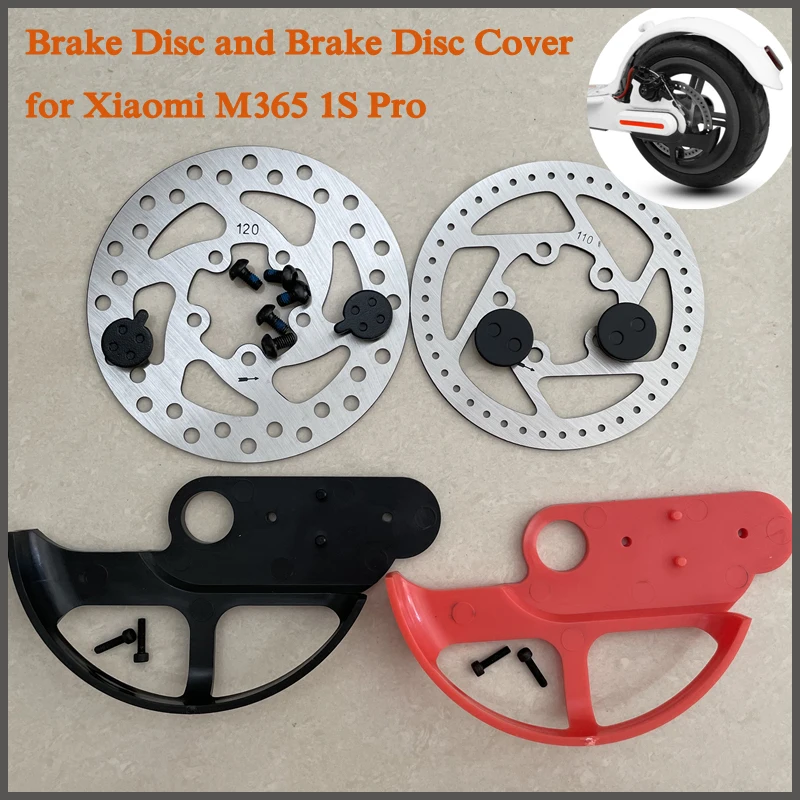 110/120Mm Brake Disc Pads And Brake Disc Protector Cover Case For Xiaomi Mijia M365 Pro 1S Pro2 Electric Scooter Accessories