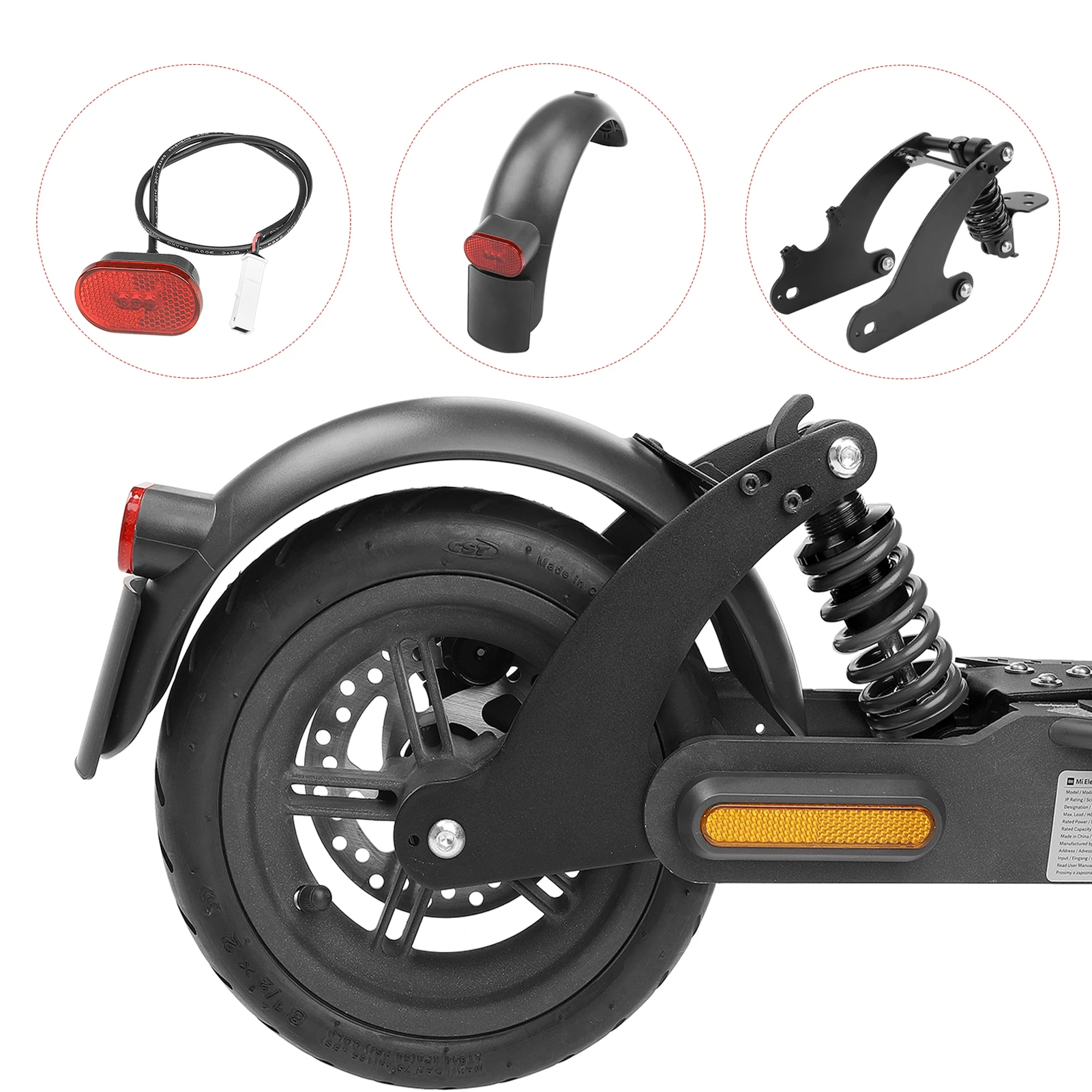 Kit Di Sospensioni Posteriori Per Ammortizzatori Posteriori Per Scooter Elettrici Con Parafanghi Posteriori Allargati Per Accessori Scooter Xiaomi M36