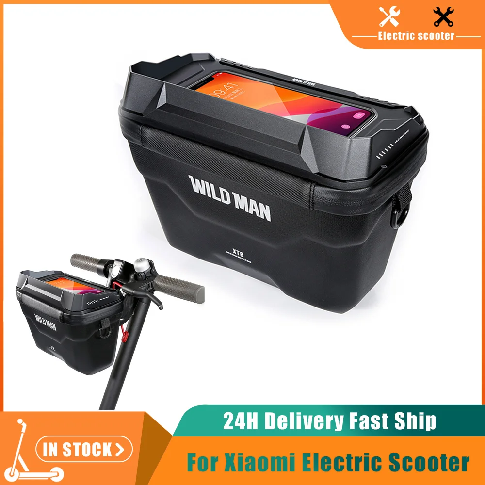 Scooter Head Handle Bag Borsa Pieghevole Anteriore Impermeabile Touch Screen Scooter Elettrico Per Xiaomi M365 Pro 1S Head Bag Hard Shell