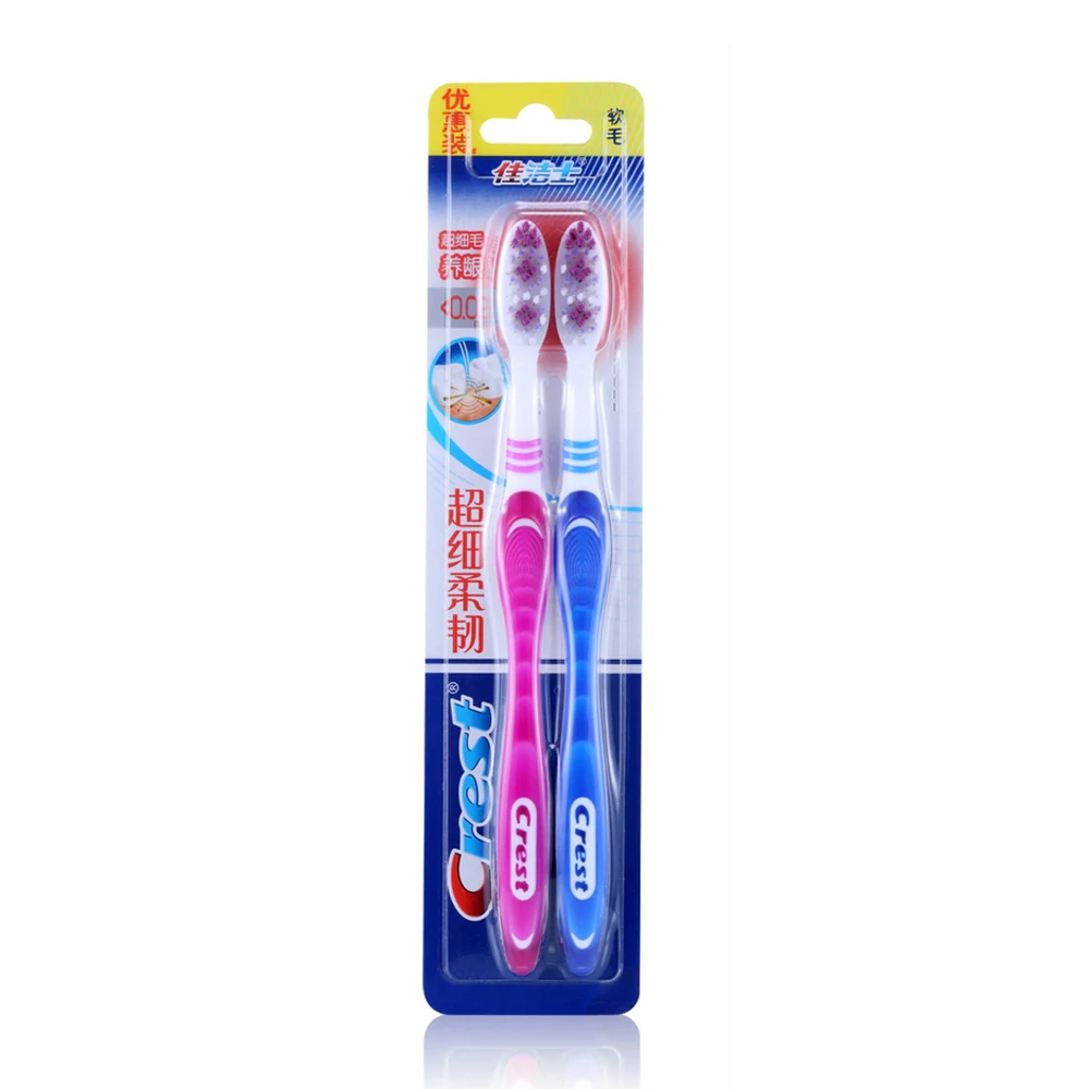 Crest Coppia Suit Spazzolino Da Denti Setole Morbide Nanometri Cleancare Profonda Pulizia Antibatterico Cura Gum Denti Sani Spazzole Per Pulizia