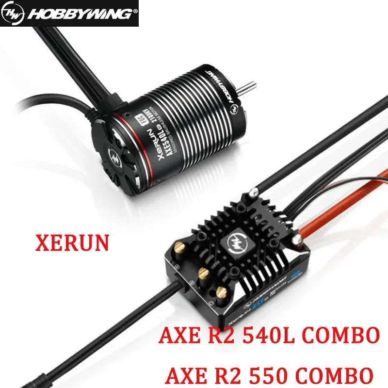 Hobbywing Xerun Axe R2 80A Brushless Esc Con Axe540L 550 R2 1400Kv 2100Kv 2800Kv 3300Kv Motore Brushless Per 1/10 Rc Car 5.0