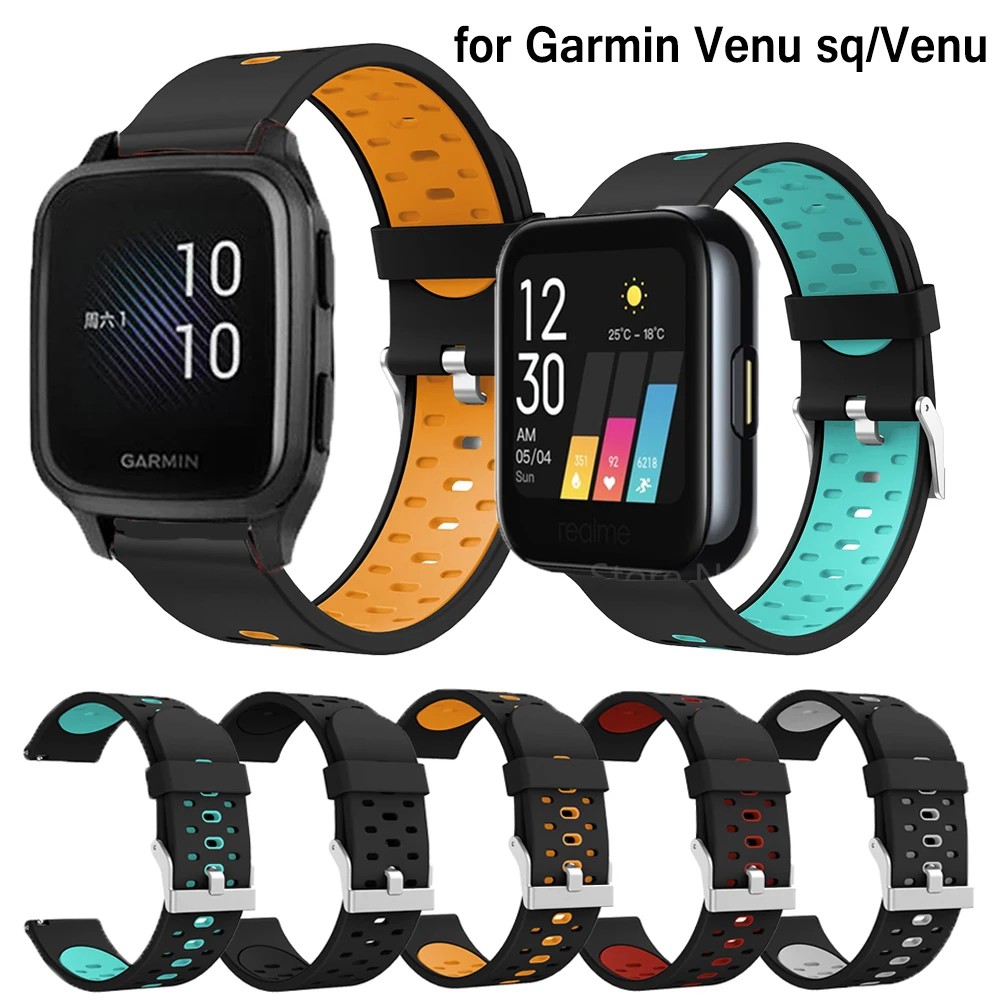 Cinturini In Silicone Per Garmin Venu Sq Move 3 Move Luxe Style Vivoactive 3 Cinturino Da Polso Per Realme Smartwatch Correa