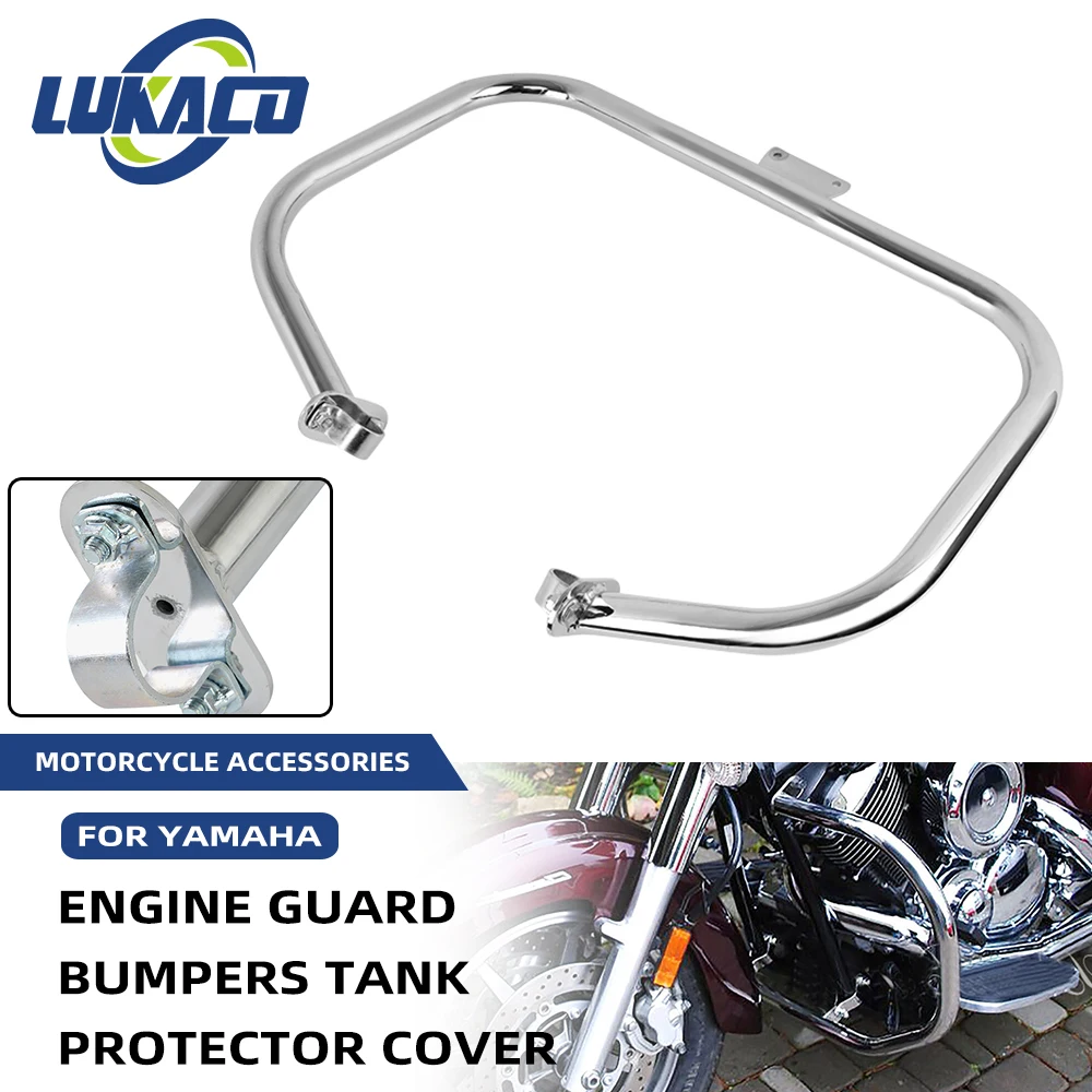 Moto Superiore Inferiore Motore Crash Guard Bar Protezione Serbatoio Carburante Per Yamaha Dragstar Vstar Xvs 1100 Classic Custom 1999-2009