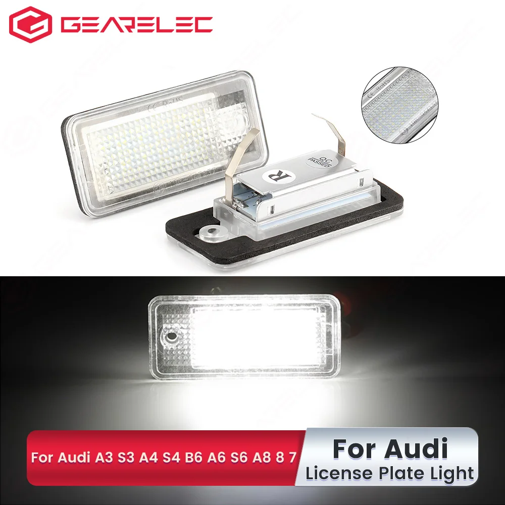 2 Pezzi Per Audi 18 Led Lampada Luce Targa Per Audi A3 S3 A4 S4 B6 A6 S6 A8 S8 Q7 Lampada Auto