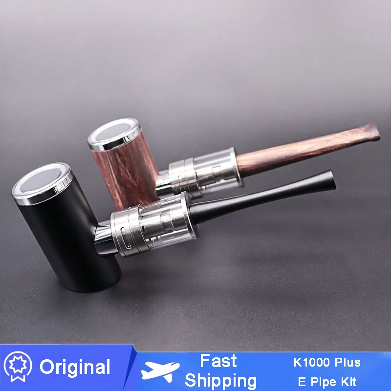 Il Più Nuovo Kamry K1000 Plus E Pipe Kit Penna Elettronica Per Narghilè 1100Mah Con Atomizzatore K1000 Plus Da 4Ml Max 30W Design In Legno Vapor Mod