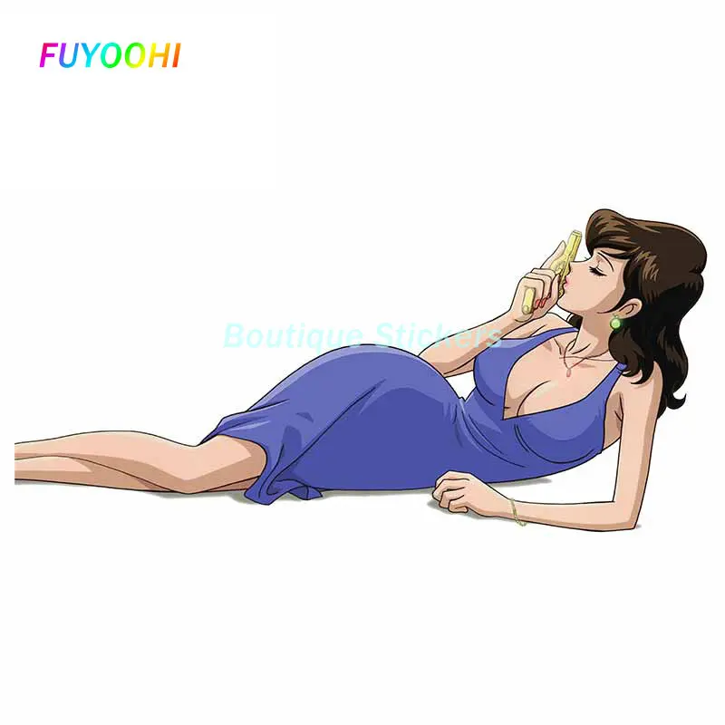Fuyoohi Play Stickers Lupin Iii Personality Car Stickers Anime Japanese Moto Casco Tronco Vinile Car Wrap Decalcomania Impermeabile