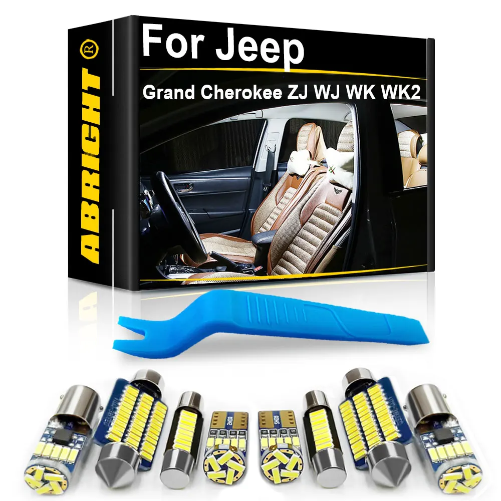 Auto Led Luce Interna Canbus Per Jeep Grand Cherokee Zj Wj Wk Wk2 Commander 1993-2021 Accessori Parti Kit Lampada Interna