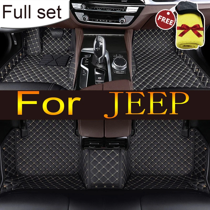 Tappetini Auto In Pelle Per Jeep Grand Cherokee Wrangler Wrangler (2 Porte) Wrangler (4 Porte) Commander Cherokee Accessori Auto
