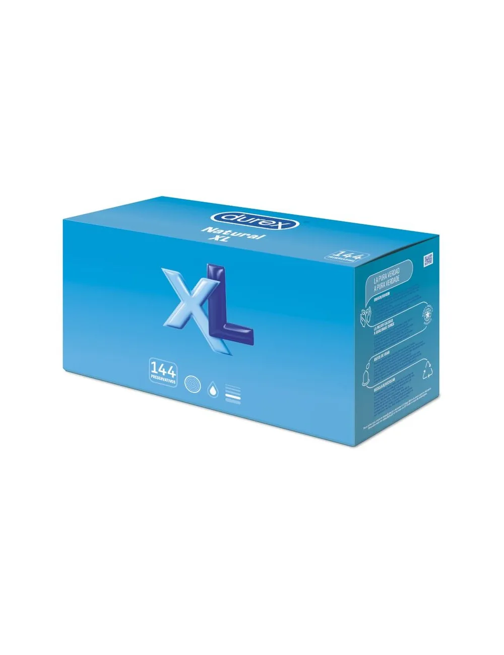 Durex Extra Large Xl 144 Pz-- Extra-Large Maggiore Caratteristiche Xl: Oversize Gomma Liscio Lubrificato Sua Forma Adatta Comodamente Dove Ne Hai Biso