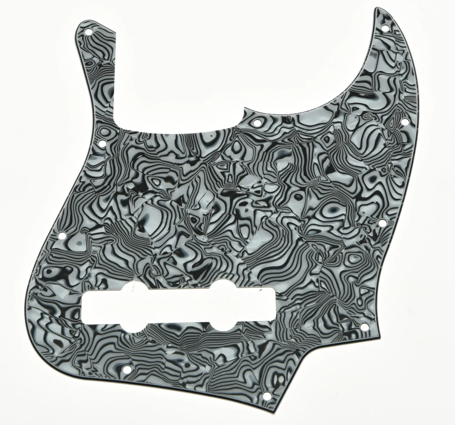 Kaish Usa Spec Zebra Stripe 5 String Jazz J Bass Pickguard Scratch Piatto Adatto Per Fender