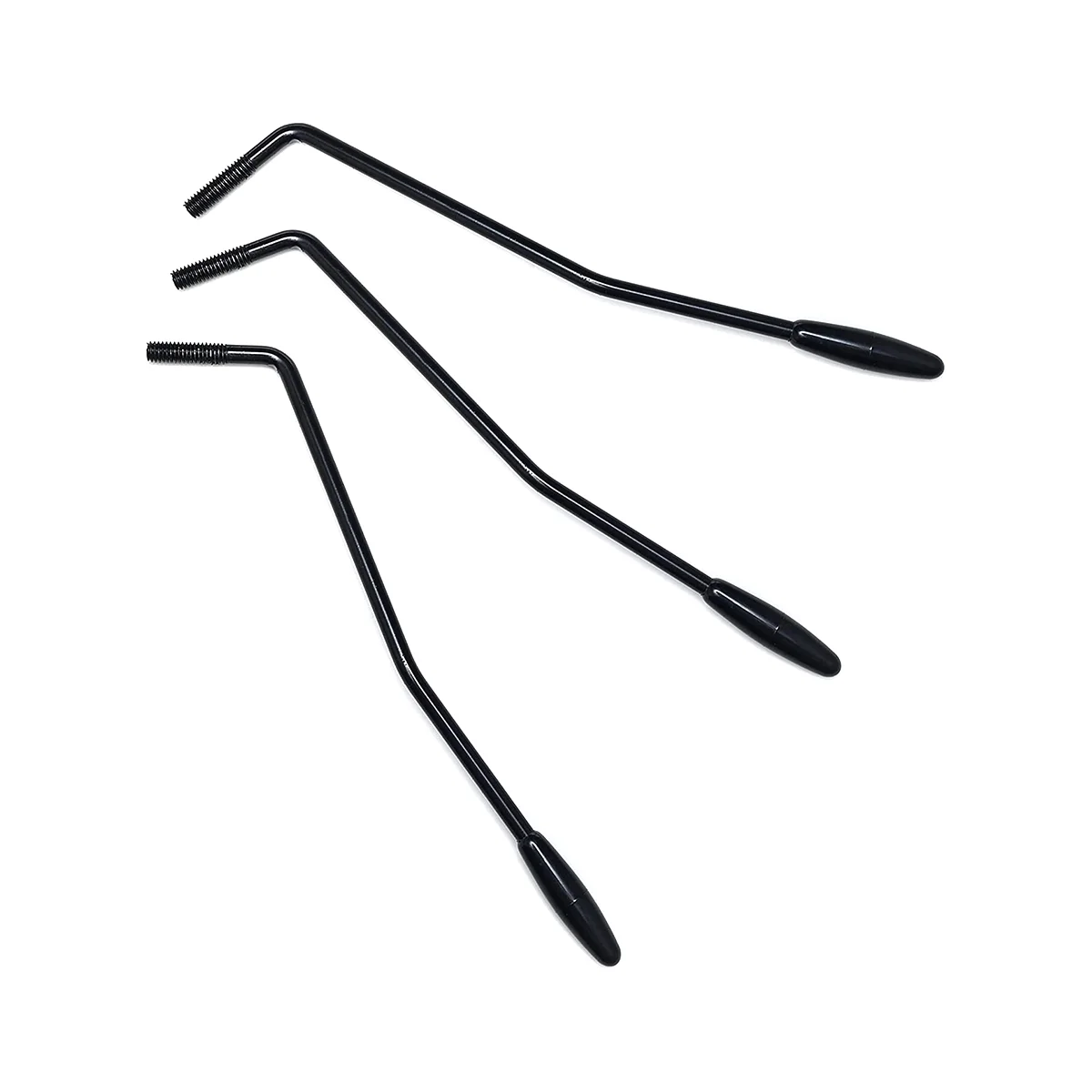 3 Pezzi 6Mm Thread Tremolo Arm Whammy Bar Per Fender Stratocaster Sistema Tremolo Per Chitarra Elettrica, Nero