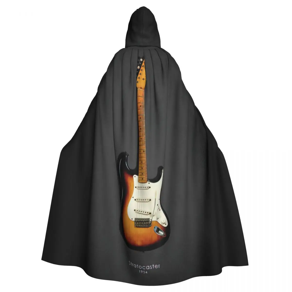 Fender Stratocaster 54 Art Print Mantello Con Cappuccio Halloween Party Cosplay Donna Uomo Adulto Lungo Stregoneria Robe Hood