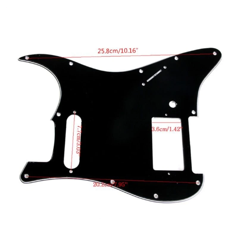Battipenna Per Chitarra Nera A 3 Strati Per Humbucker Fender Stratocaster Hs Single Strat