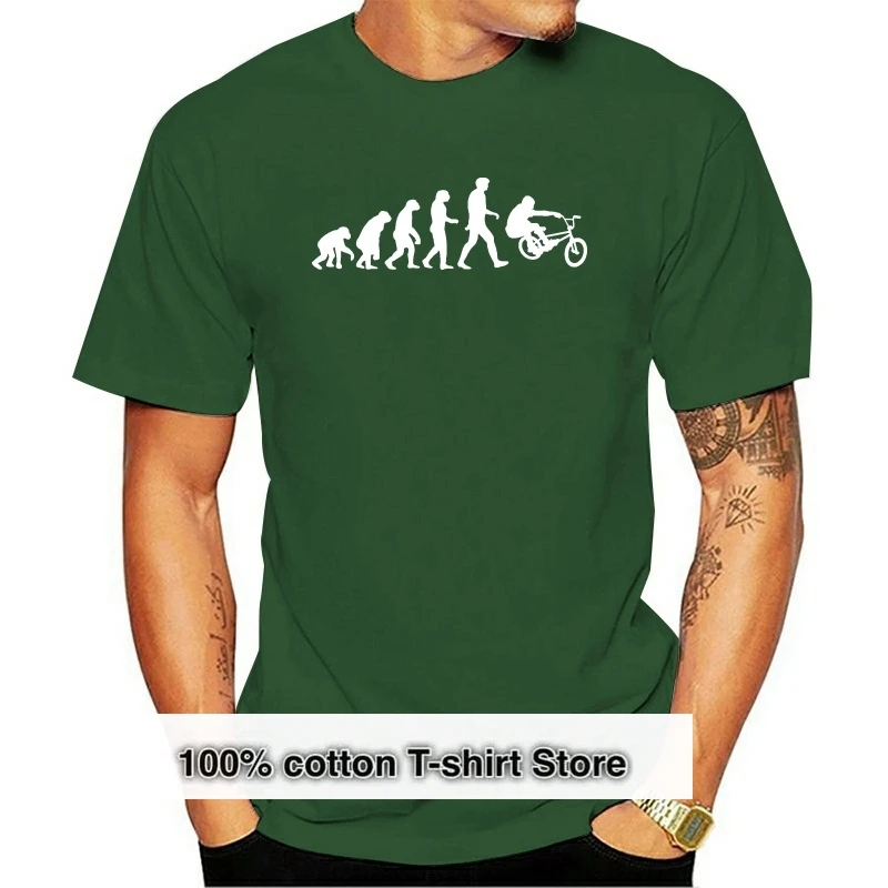 2020 Vendita Calda Moda Evolution Of Bmx Biker Rider Freestyle T-Shirt Tshirt All Szs E Clrs Tee Shirt