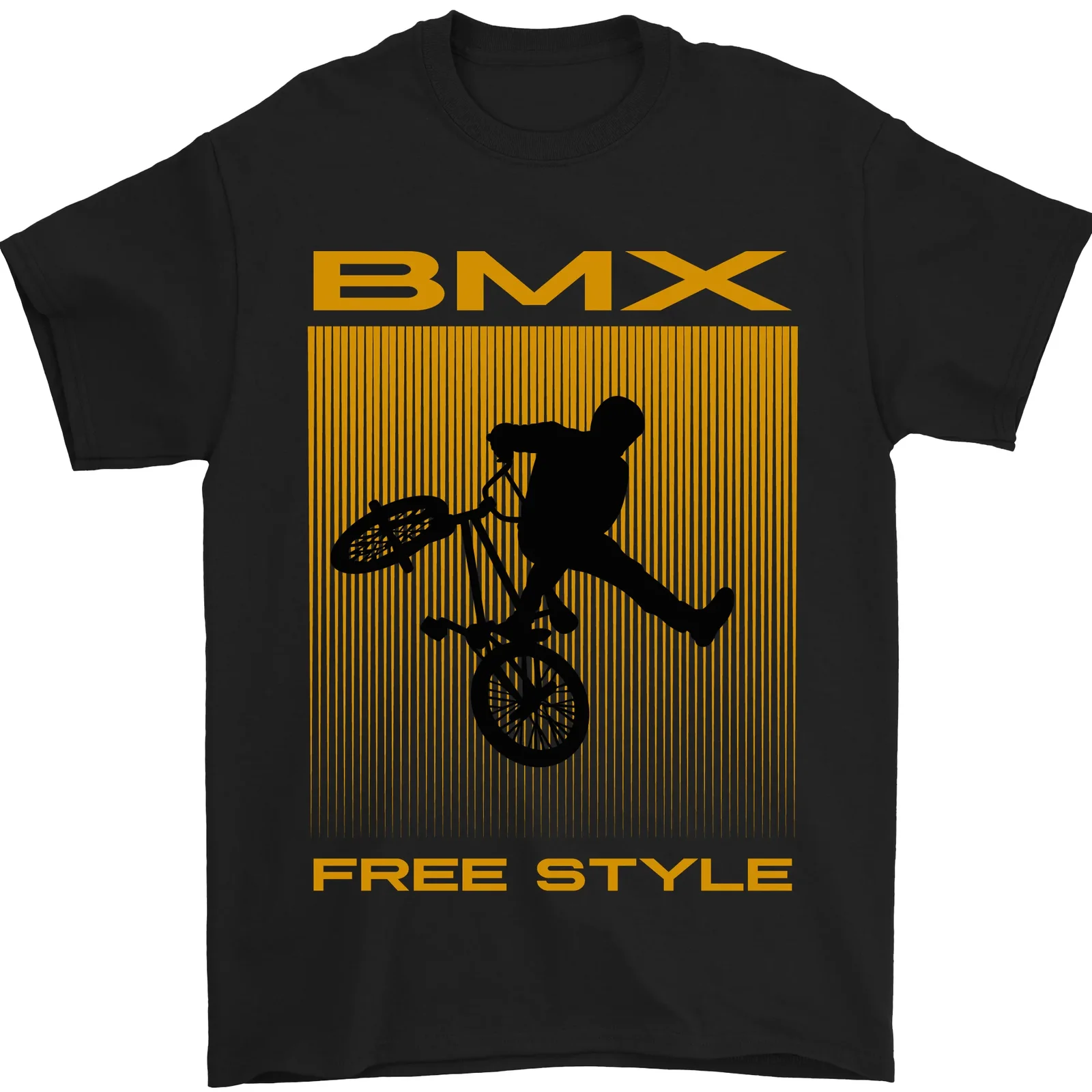 Bmx Freestyle Ciclismo Bici Bici T-Shirt 100% Cotone