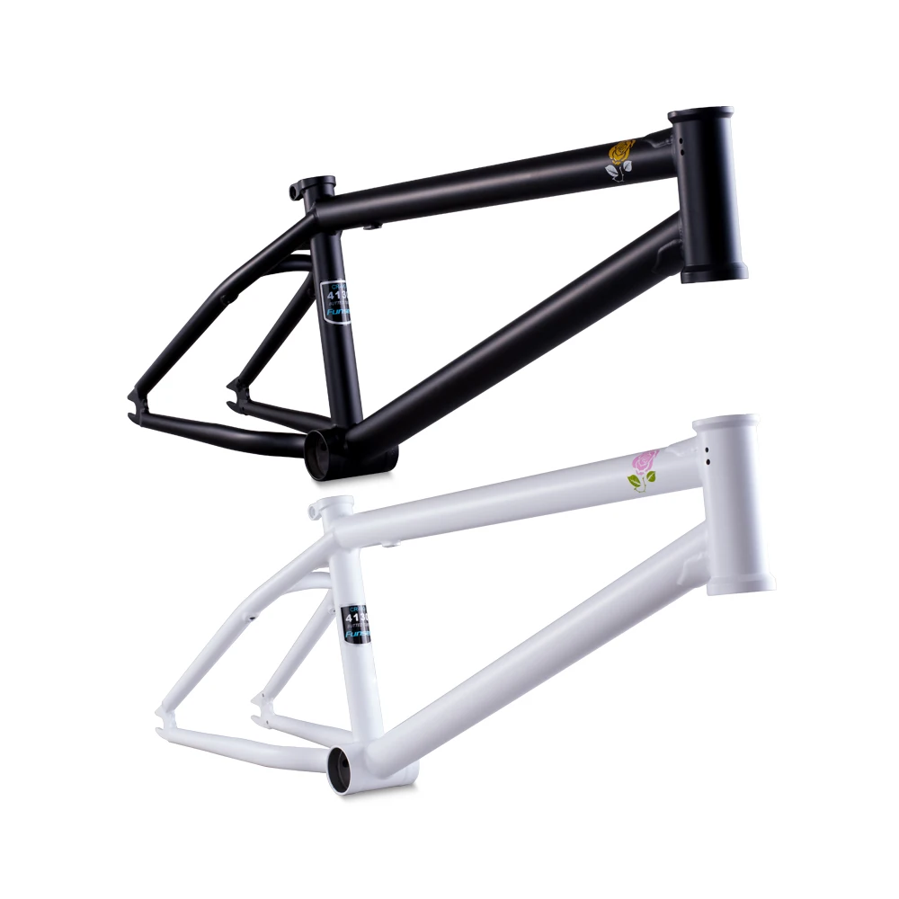 Funsea Bicycle Frame Bmx Bike Frames Chromoly 4130 Quadro De Bicicleta Tubi Butted Freestyle Street Park Stunt Jump Pump Rosa