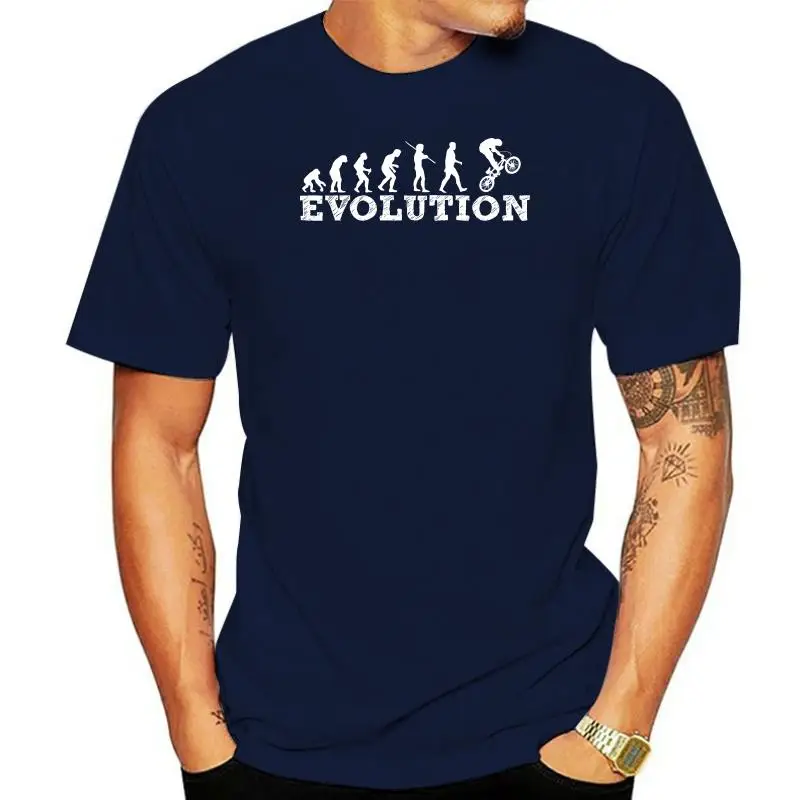 Evolution Bmx Freestyle Mens Rltw T-Shirt Tee Cyclinger Cycler Bicycler Compleanno Vendita Calda 100% Cotone Magliette Top Tee