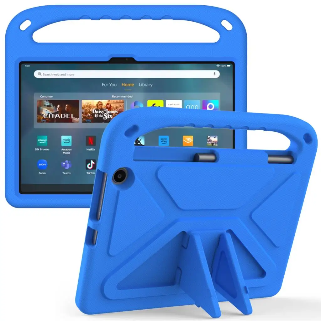 Per Amazon Fire Max 11 13Th Gen 2023 Custodia Eva Hand Holder Kids Stand Tablet Cover Per Amazon Hd 10 8 Plus 2021 2020 Fire 7 2022