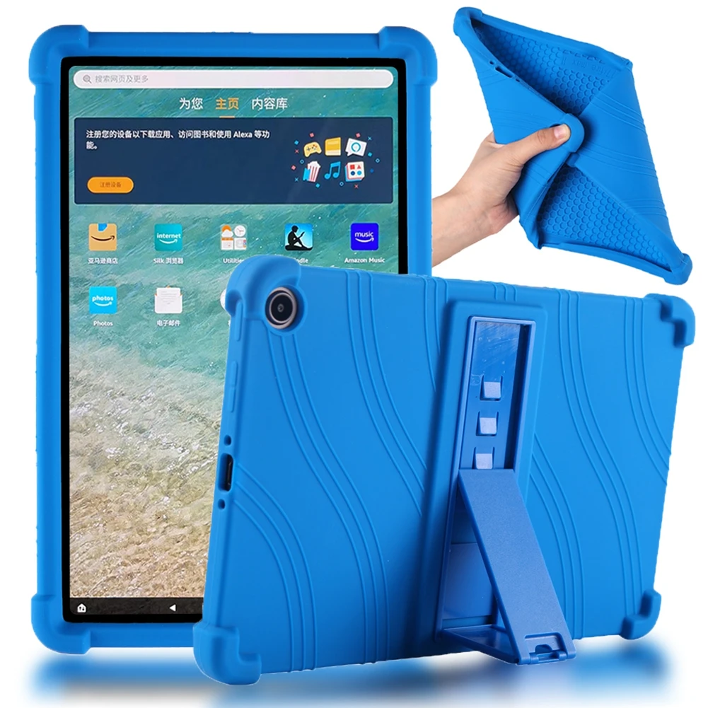 Cover Per Amazon Fire Max 11 Case 11.0 Pollici Kids Antiurto Silicone Kickstand Tablets Cover Protettiva Per Fire Max 11.0 "Funda