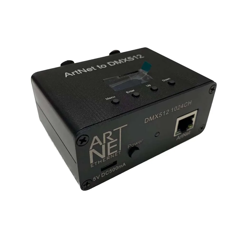Artnet Dmx 512 Interfaccia Controller Di Illuminazione Ethernet, 2 Universe Dmx ,1024, Il Computer Controlla Direttamente La Luce