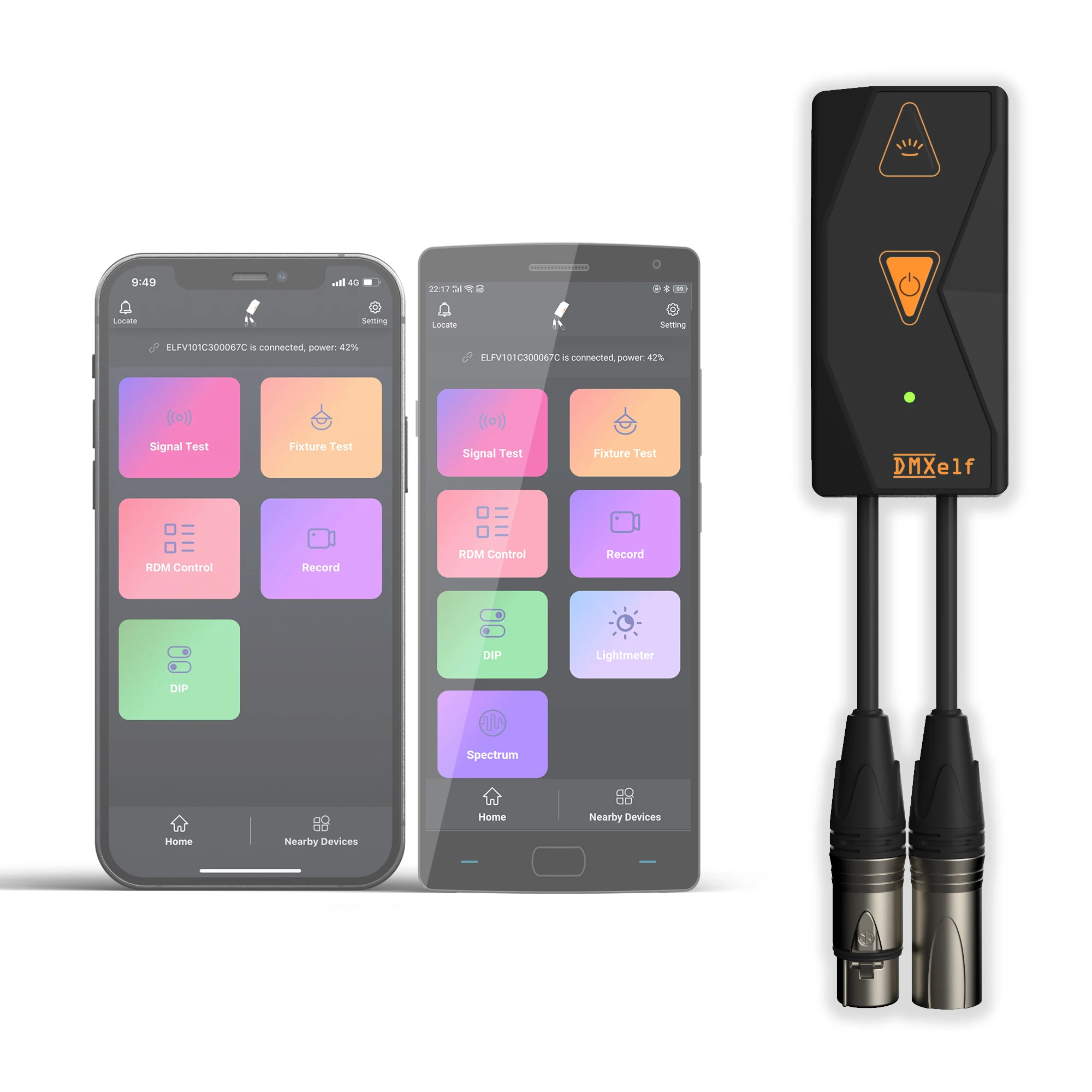 Pknight Dmxelf Multifunzione Dmx Test Tool Tester Dmx (3 Pin O 5 Pin)